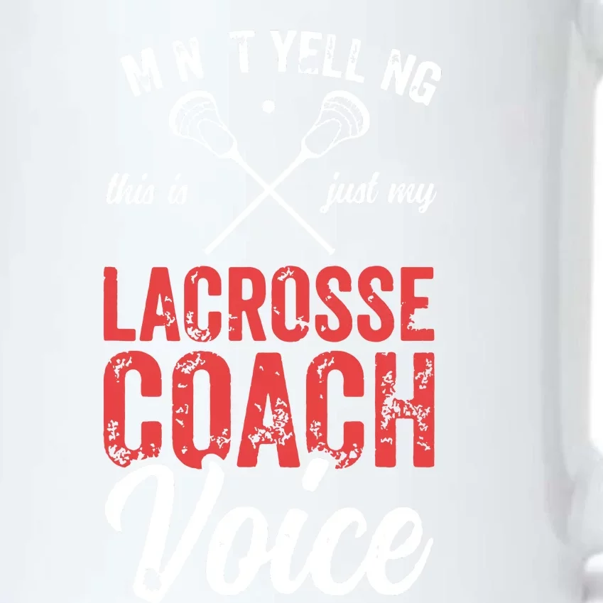 Lacrosse Coach Coaching Lacrosse Player Stick Quote Black Color Changing Mug