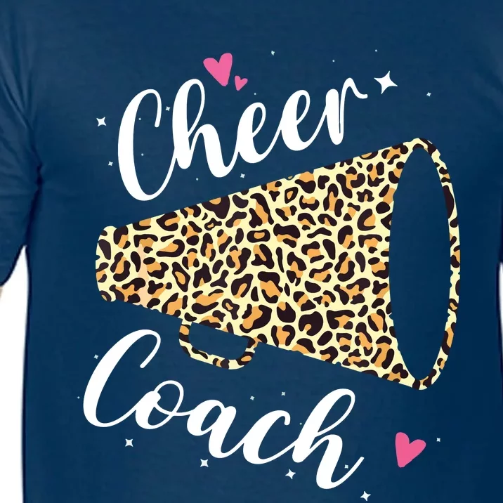 Leopard Cheer Coach Cheerleading Cheerleader Appreciation Comfort Colors T-Shirt