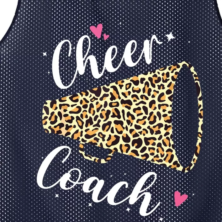 Leopard Cheer Coach Cheerleading Cheerleader Appreciation Mesh Reversible Basketball Jersey Tank