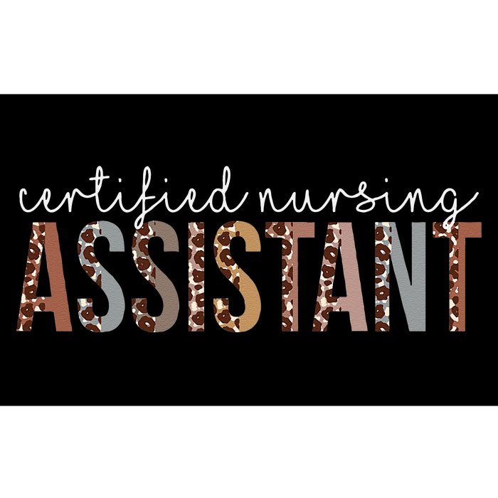 Leopard CNA Certified Nursing Assistant Healthcare Workers Bumper Sticker