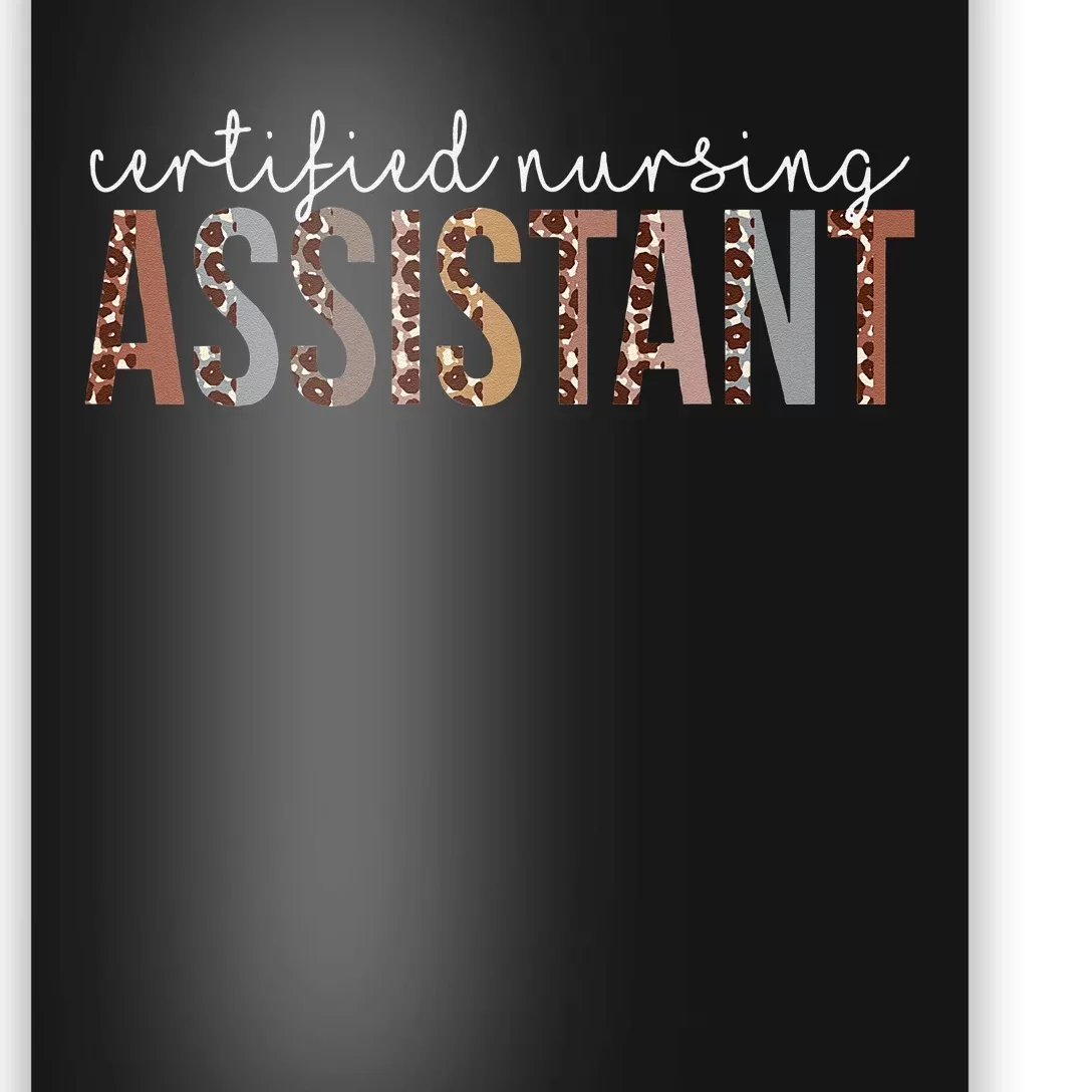 Leopard CNA Certified Nursing Assistant Healthcare Workers Poster