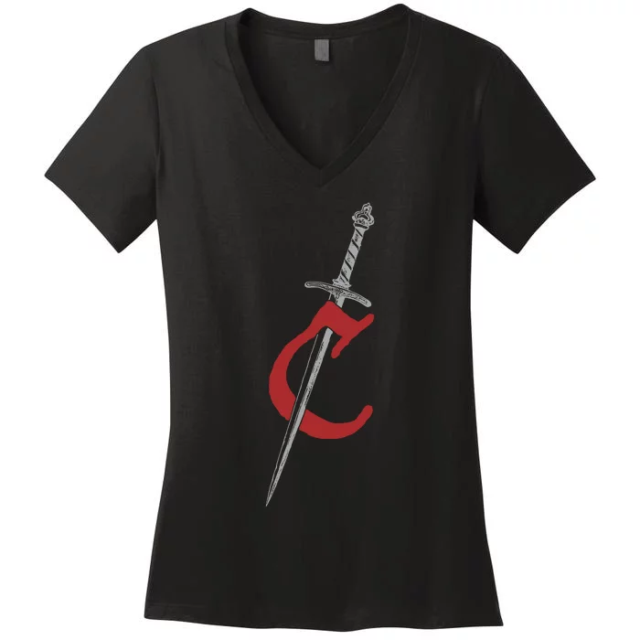 Limited Chrissy Costanza Dagger Women's V-Neck T-Shirt