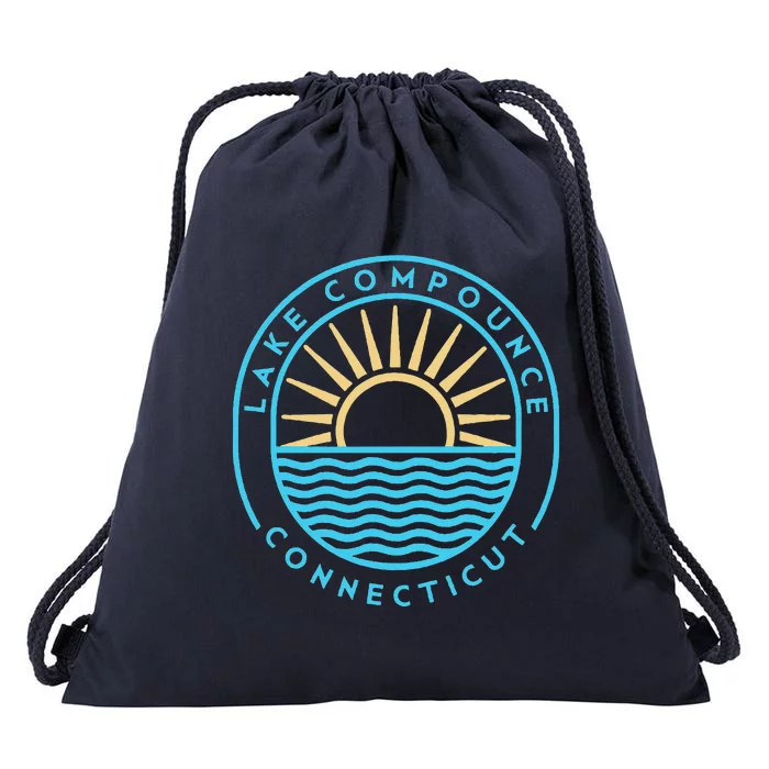 Lake Compounce Connecticut Outdoors Vintage Drawstring Bag