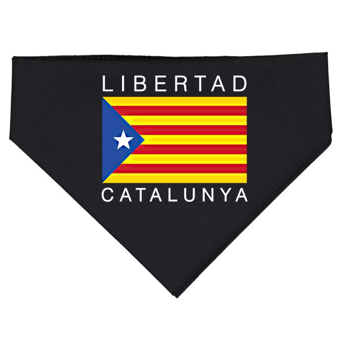 Libertad Catalunya Catalan Catalonia Independence Espana Gift USA-Made Doggie Bandana