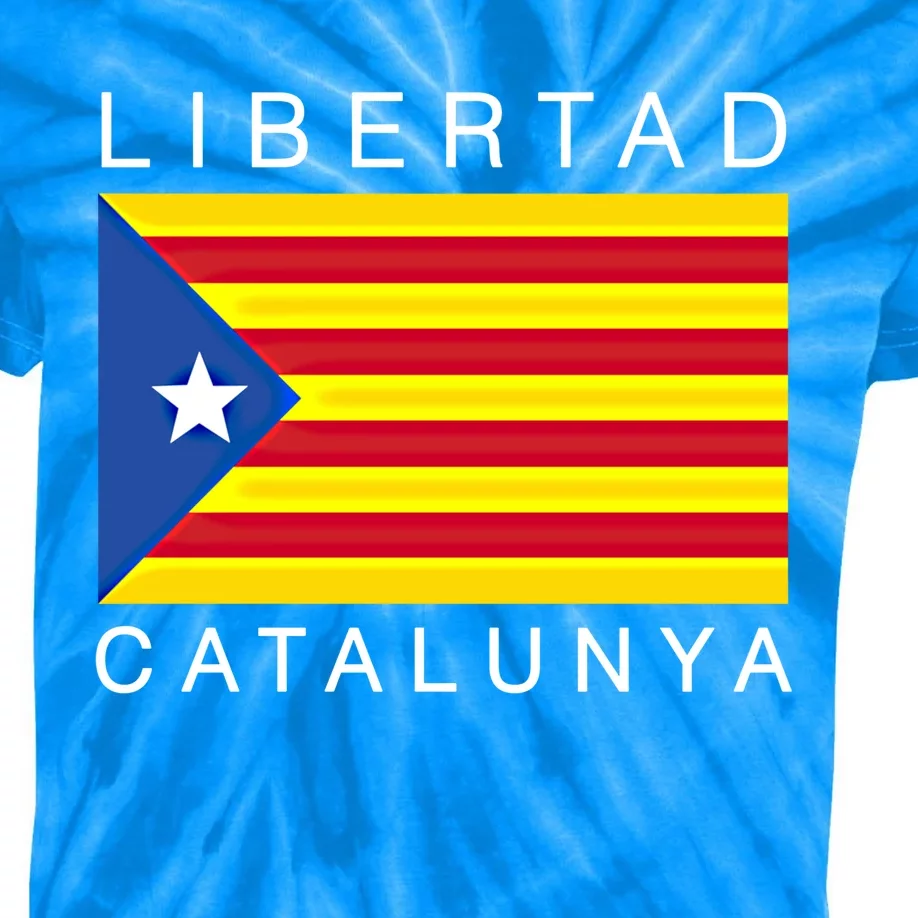 Libertad Catalunya Catalan Catalonia Independence Espana Gift Kids Tie-Dye T-Shirt