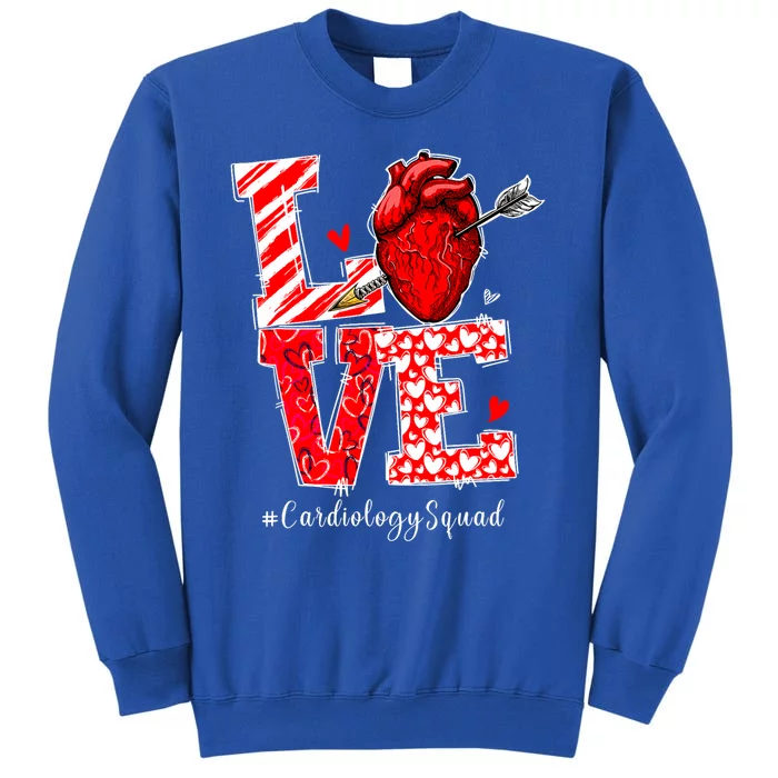 Love Cardiology Cardiologist Cardiac Nurse Valentines Day Tall Sweatshirt