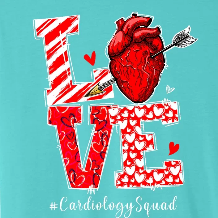 Love Cardiology Cardiologist Cardiac Nurse Valentines Day ChromaSoft Performance T-Shirt