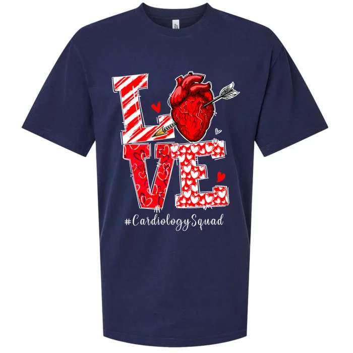 Love Cardiology Cardiologist Cardiac Nurse Valentines Day Sueded Cloud Jersey T-Shirt