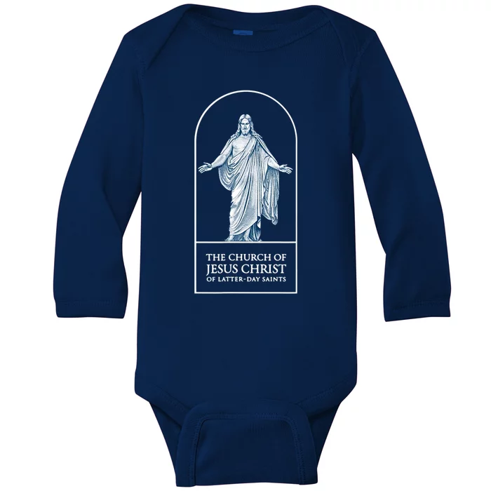 LDS Church Church Of Jesus Christ Logo Mormons Baby Long Sleeve Bodysuit