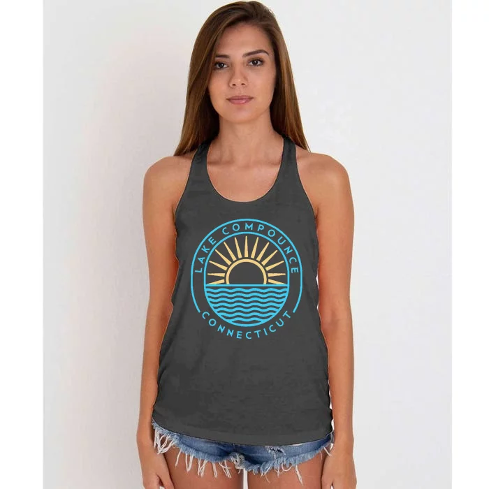 Lake Compounce Connecticut Outdoors Women's Knotted Racerback Tank