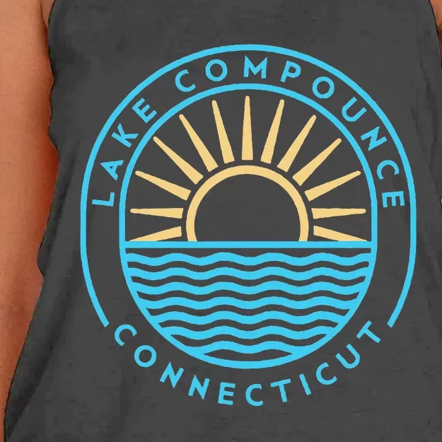 Lake Compounce Connecticut Outdoors Women's Knotted Racerback Tank