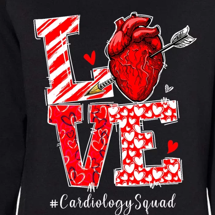 Love Cardiology Cardiac Nurse Valentines Day Womens California Wash Sweatshirt