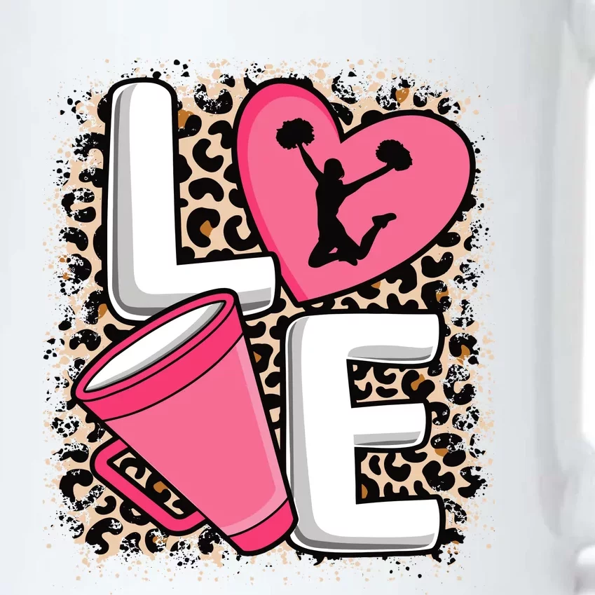 Love Cheer Cheerleader Cheerleading Outfit Black Color Changing Mug