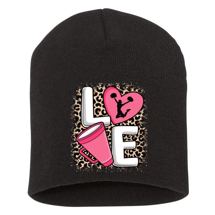 Love Cheer Cheerleader Cheerleading Outfit Short Acrylic Beanie