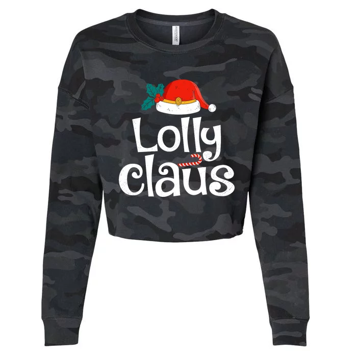 Lolly Claus Christmas Santa Claus Xmas Family Pajamas Wo Cropped Pullover Crew