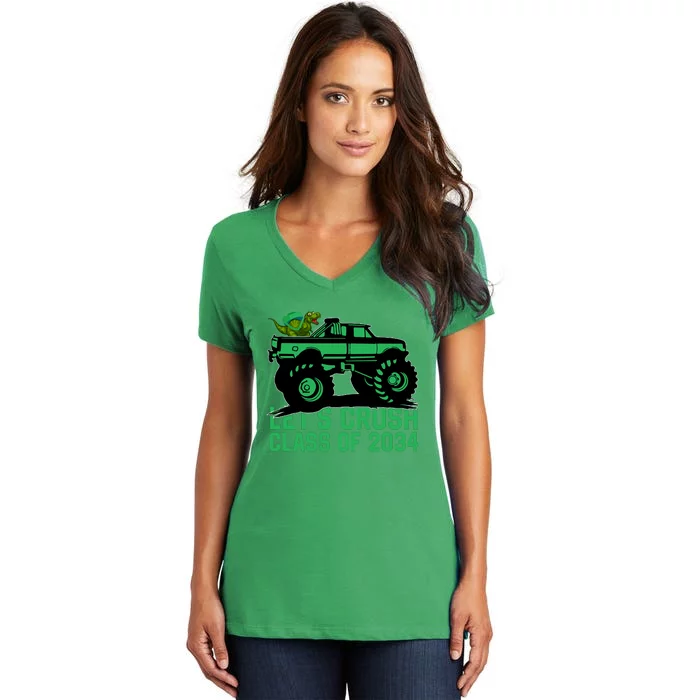 Lets Crush Class Of 2034 Women's V-Neck T-Shirt