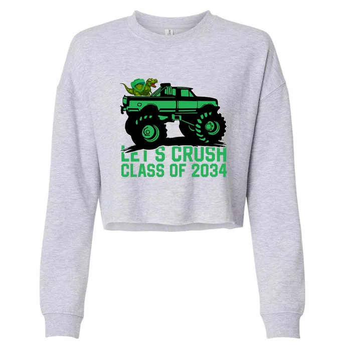 Lets Crush Class Of 2034 Cropped Pullover Crew