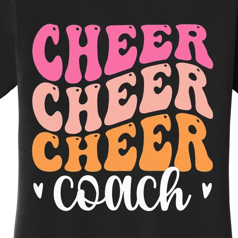 Leopard Cheer Coach Cheerleading Cheerleader Appreciation Women's T-Shirt