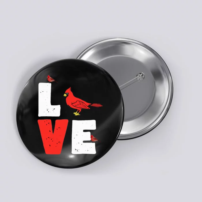 Love Cardinal Cardinal Lover Button