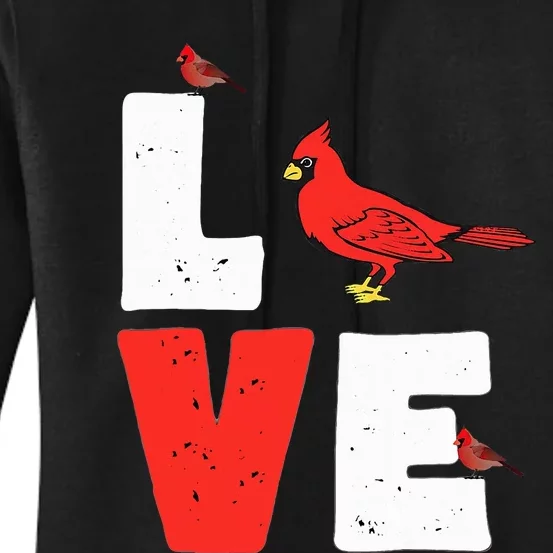 Love Cardinal Cardinal Lover Women's Pullover Hoodie