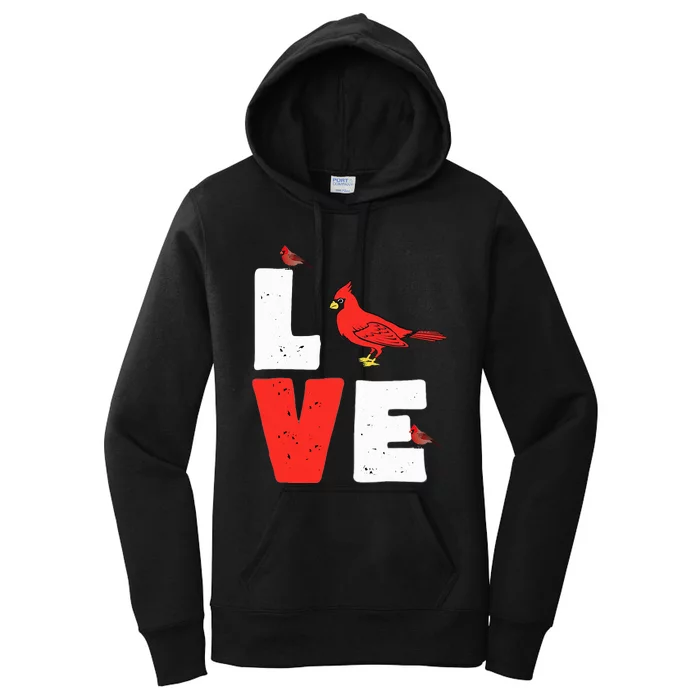 Love Cardinal Cardinal Lover Women's Pullover Hoodie