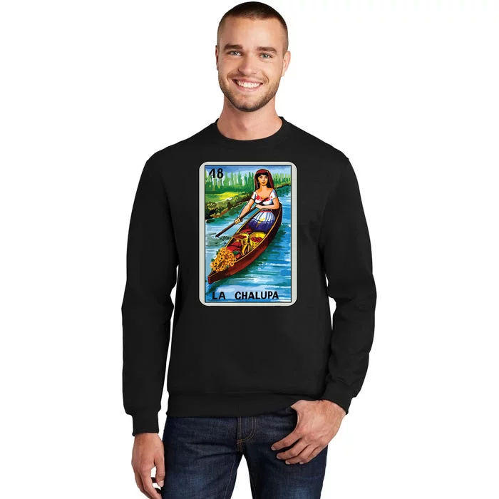 La Chalupa Card Mexican Lottery Card Sweatshirt