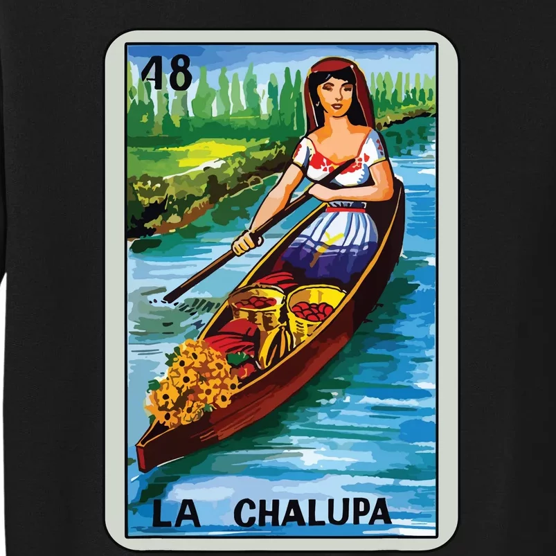 La Chalupa Card Mexican Lottery Card Sweatshirt