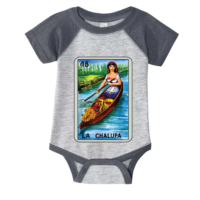 La Chalupa Card Mexican Lottery Card Infant Baby Jersey Bodysuit