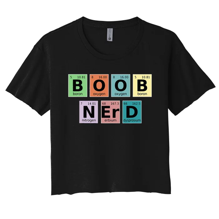 Lactation Consultant Counselor Boob Nerd Women's Crop Top Tee