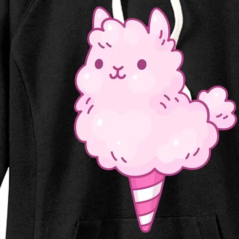 Llama Cotton Candy Women's Fleece Hoodie