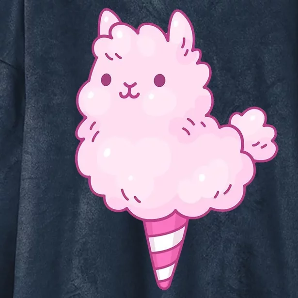 Llama Cotton Candy Hooded Wearable Blanket