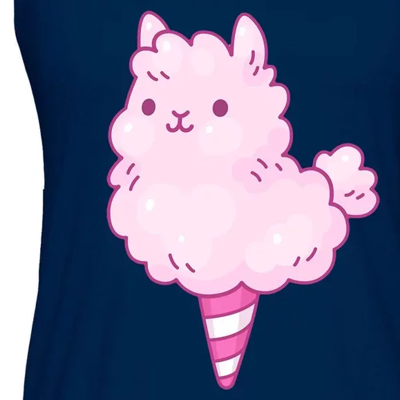 Llama Cotton Candy Ladies Essential Flowy Tank