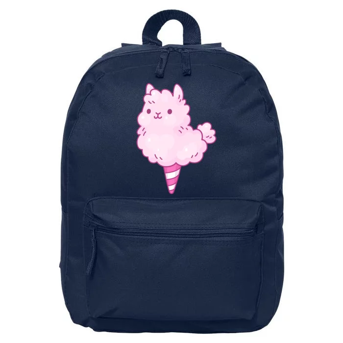 Llama Cotton Candy 16 in Basic Backpack