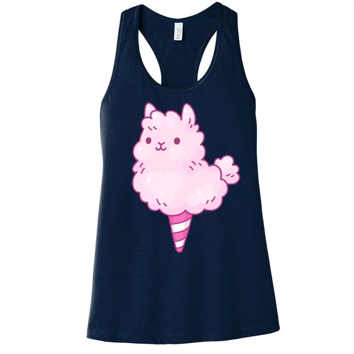 Llama Cotton Candy Women's Racerback Tank