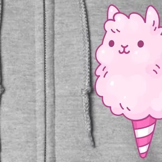 Llama Cotton Candy Full Zip Hoodie