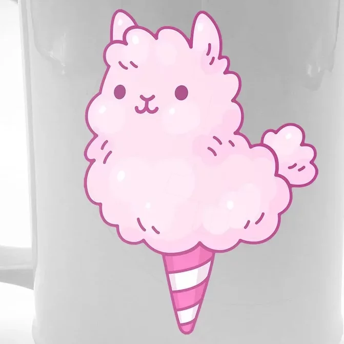 Llama Cotton Candy Front & Back Beer Stein