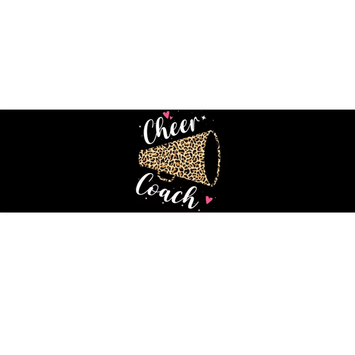 Leopard Cheer Coach Cheerleading Cheerleader Appreciation Bumper Sticker