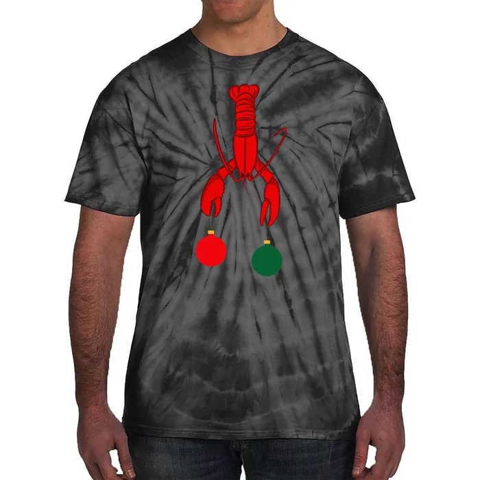 Louisiana Crawfish Cajun Christmas Tie-Dye T-Shirt