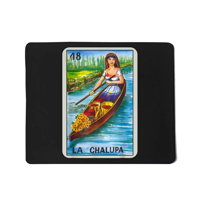 La Chalupa Card Mexican Lottery Card Mousepad