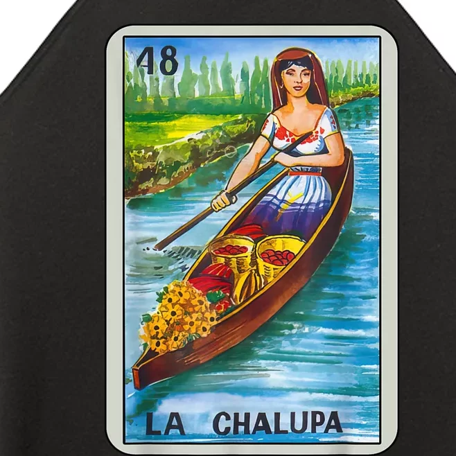 La Chalupa Card Mexican Lottery Card Women’s Perfect Tri Rocker Tank