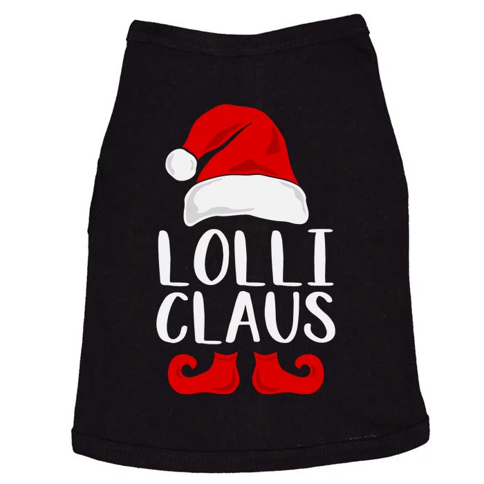 Lolli Claus Christmas Grandma Santa, Funny Santa, Christmas Lights, Cute Christm Doggie Tank