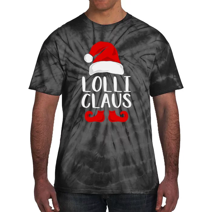 Lolli Claus Christmas Grandma Santa, Funny Santa, Christmas Lights, Cute Christm Tie-Dye T-Shirt