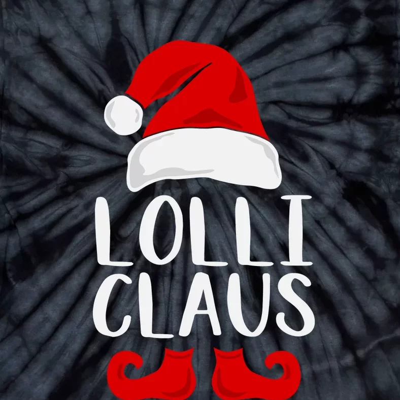 Lolli Claus Christmas Grandma Santa, Funny Santa, Christmas Lights, Cute Christm Tie-Dye T-Shirt