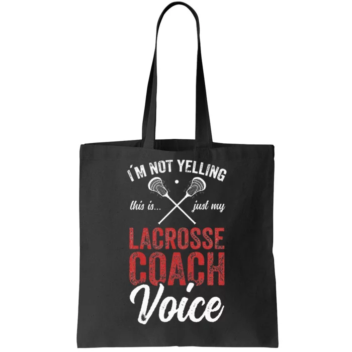 Lacrosse Coach Coaching Lacrosse Player Stick Quote Tote Bag