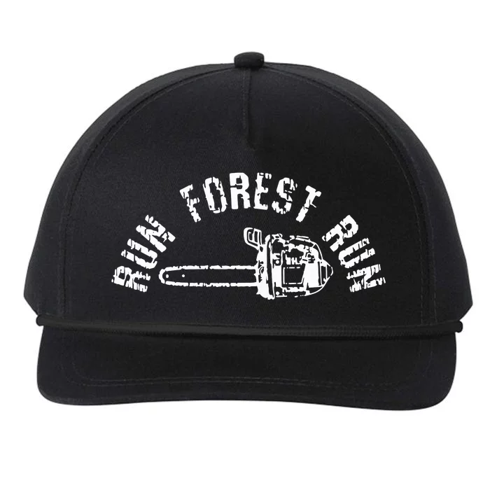 LumberJack Chainsaw Chop Wood Gift Snapback Five-Panel Rope Hat