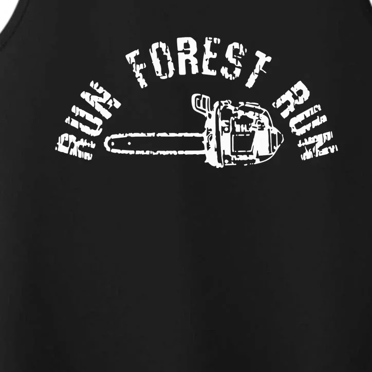 LumberJack Chainsaw Chop Wood Gift Performance Tank