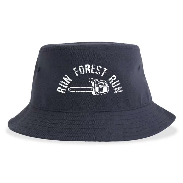 LumberJack Chainsaw Chop Wood Gift Sustainable Bucket Hat