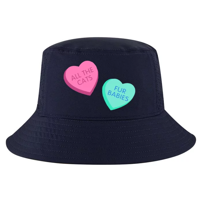 Love Cats Conversation Hearts Funny Design And Gift Cool Comfort Performance Bucket Hat