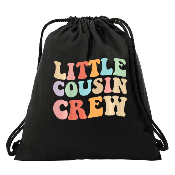 Little Cousin Crew Retro Graphic – Young Cousins Drawstring Bag