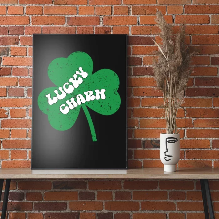 Lucky Clover Distressed Poster